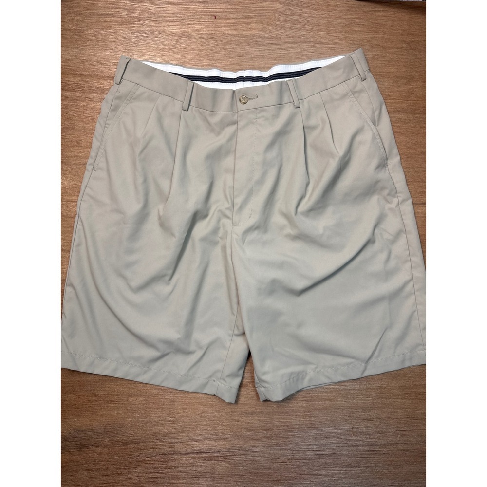 Polo Golf Ralph Lauren Pleated Shorts Mens 38 Tan Khaki Excellent Chino Golfing